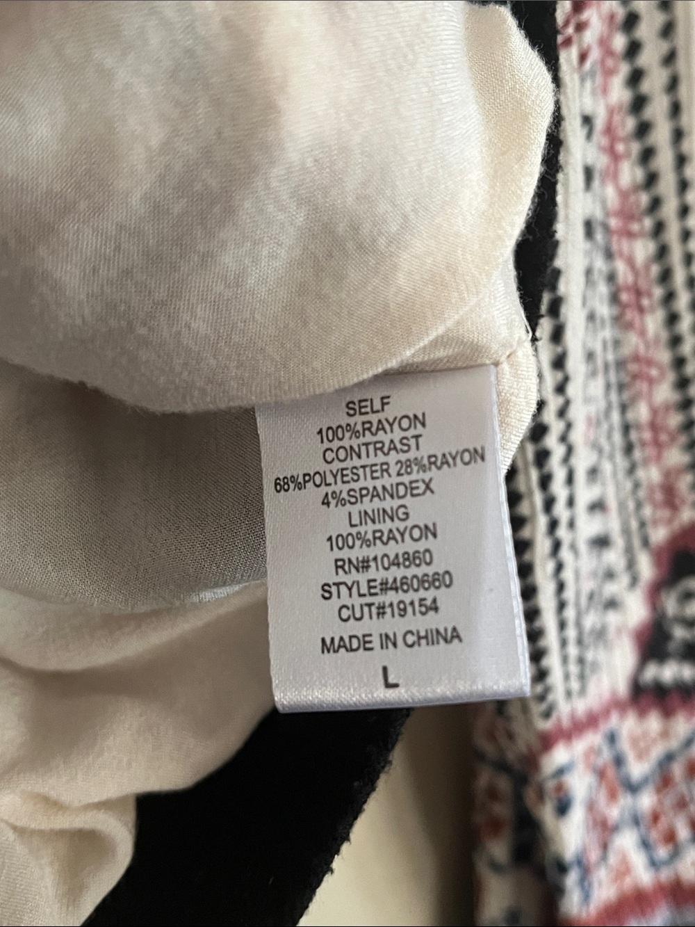 Chloe & Katie Floral Geo Zip Bomber Jacket - (has pockets) - Picture 8 of 8